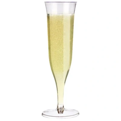 Image of drinkstuff Disposable Champagne Flutes 4.4oz / 125ml Set of 12