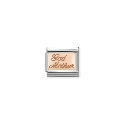Image of Nomination Rose Gold Godmother Charm
