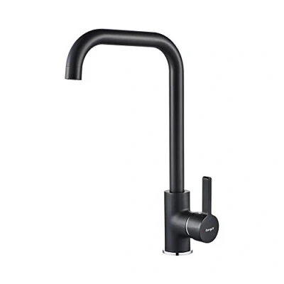 Image of Ibergrif, Kitchen Tap with High Spout, Sink Mixer 360 Degree Rotation Brass