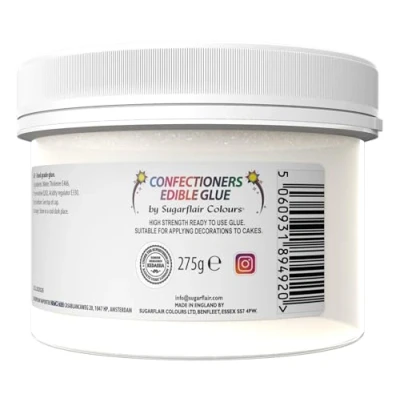 Image of Sugarflair Edible Glue, High Strength Ready To Use Glue For Cake Decorating, Sugar Craft, Baking Model Flowers And Animals etc 275g