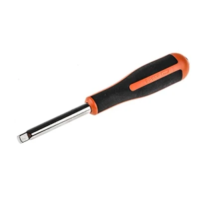 Image of Bahco 6956 1/4 Inch Spinner Handle, Black/Red, 150 mm