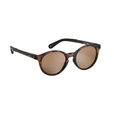Image of BEABA, Sunglasses for Children 4 6 Years Old, 100% UV Protection CAT 3, Lateral Protection, Optimal Comfort, Adjustable Temples 360, Tortoiseshell Sunrise