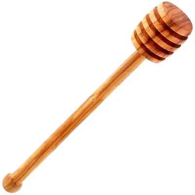 Image of Olive Wood Honey Dipper 16cm