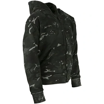 Image of Kombat UK Kids Camo Hoodie, Btp Black, 7 8 Years