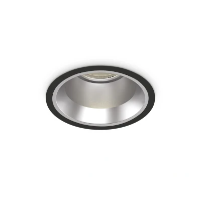 Image of Off Round Recessed Downlight Black 16.2cm 4000K