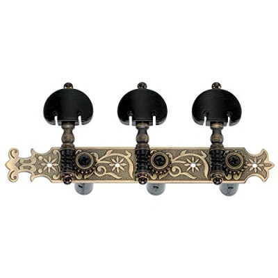 Image of Golden Gate F 2108 Classical Guitar Tuners 2 Planks (3+3) Antique Brass