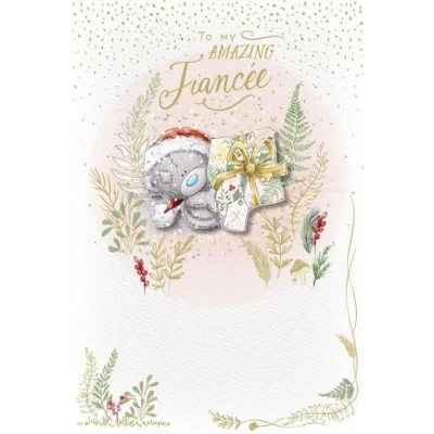 Image of Me To You Bear Amazing Fiancee Handmade Christmas Card