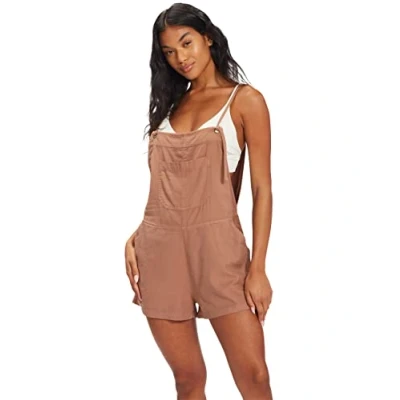 Image of BILLABONG Women&#039;s Out N About Short Overall, Nutmeg, Large
