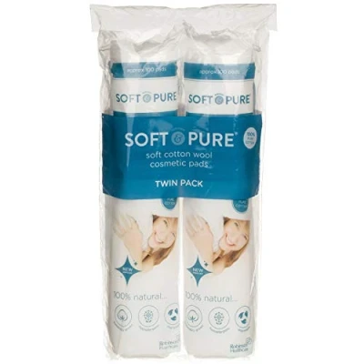 Image of Robinson Soft Pure Luxury Cotton Wool Cosmetic Pads, White, 200 Count