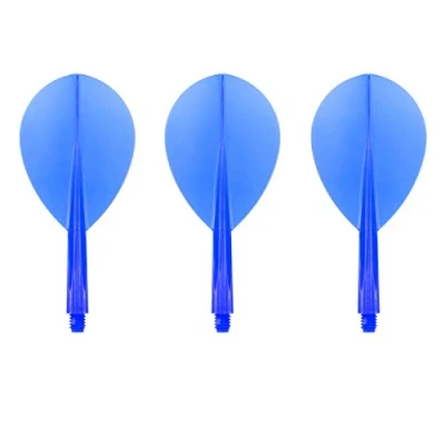Image of Condor Darts Flight Plain Clear Blue Teardrop S