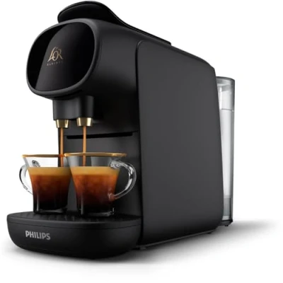 Image of Versuni PHILIPS L&#039;OR Barista Sublime Capsule Coffee Machine, Double Shot, 1 or 2 Cups, Full Menu, Black (LM9012/60)