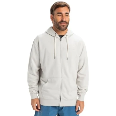 Image of Quiksilver Fleece with zipper SALT WATER ZIP HOODIE Men Grey M
