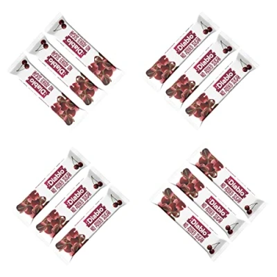Image of Diablo Yoghurt &amp; Muesli Bar Cherry No Added Sugar Sweetened with Maltitol Breakfast Bars Diabetic Friendly Hamper Available Perfect for Gifting 1 30g (Pack Of 12)