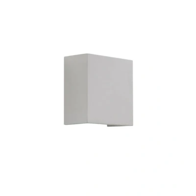 Image of Lindby Anneke angular LED wall light made of plaster
