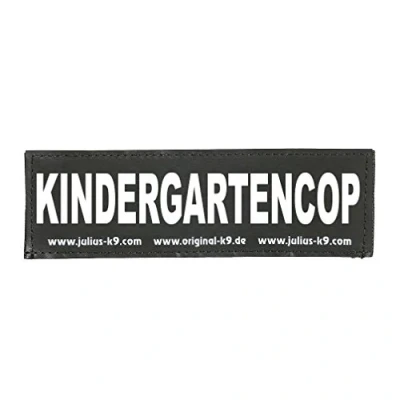 Image of Interchangeable Patches, 1 pair, KINDERGARTENCOP, Size: Small, Black