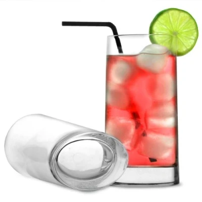 Image of Luigi Bormioli Veronese Oval Base Hiball Tumblers 15.1oz / 430ml Set of 6 43cl Glasses, SON.hyx Crystal Glassware from