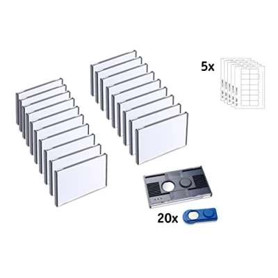 Image of Pack of 20 Vista® 40 &quot;Classic&quot; Magnetic Name Tags, Including Printing Sheets
