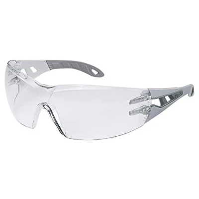 Image of Uvex Pheos Spectacles Transparent Safety Glasses Duo Spherical Clear Lens Anti fog Scratch and Chemical Resistant