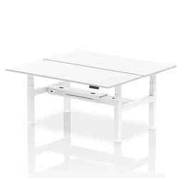 Image of Air B2B 1800x800mm Height Adjustable 2P Bench Desk CP White/White