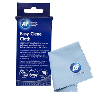Image of AF Easy Clene Lens Glasses and Screen Cleaning Cloth Reusable + washable. Use With/Without Solution 1x 17cm x 15cm Blue XMIF001