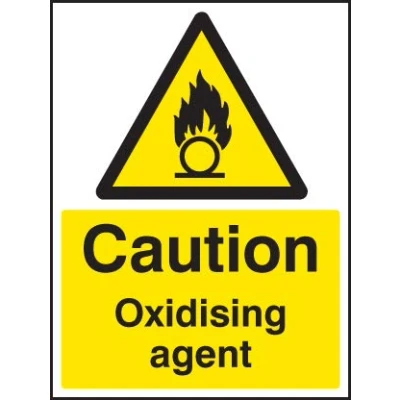 Image of Warning Signs Oxidising agent Self Adhesive Vinyl