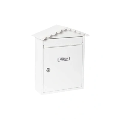 Image of Arregui Visit Outdoor Letterbox (Steel, 360 x 300 110 mm), White, E5741