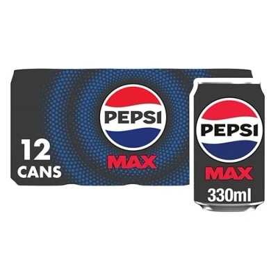 Image of Pepsi Max Cans, 12 x 330ml