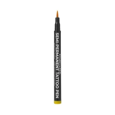 Image of Stargazer Semi Permanent Vegan Tattoo Pen 3. Up To 24 Hour Strong Yellow Colour For Skin Art With A Fine Line Nib.