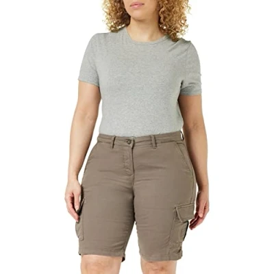 Image of CMP Bermuda shorts with pockets in 98% Cotton, Women, womens, Trunks, 30U7176, Wood, 48