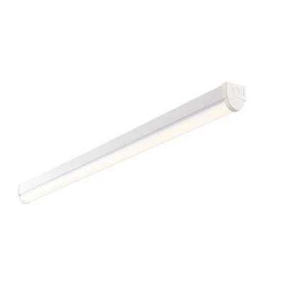 Image of Rular Integrated LED 4ft Linear Emergency Batten Flush Light Opal, Gloss White