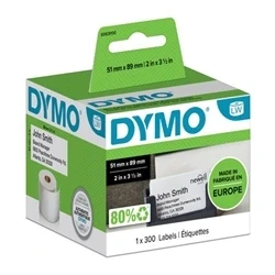 Image of Dymo S0929100 51mm x 89mm Appointment Name Badge Cards