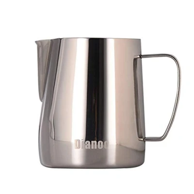 Image of Dianoo Stainless Steel Milk Frothing Pitcher Creamer Latte Art Cup for Espresso Cappuccino Coffee 350 ML