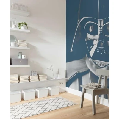 Image of Komar Star Wars Fleece Photo Wallpaper, Fleece, Black, White, 150 x 280 cm (Breite Höhe), Bahnbreite 50