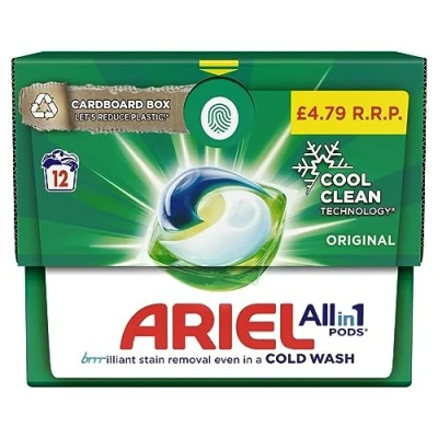 Image of Ariel Original All in1 Pods,12 Washes