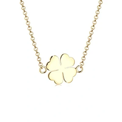 Image of Elli Women&#039;s 925 Sterling Silver Gold Plated Pendant Necklace of Length 40 cm