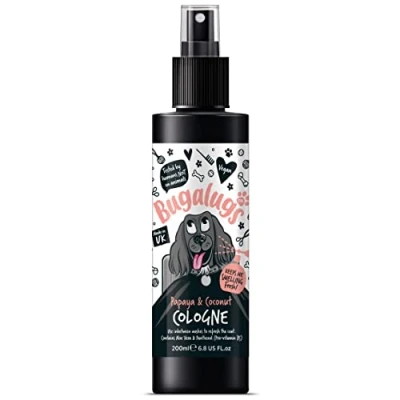 Image of BUGALUGS Dog Cologne perfume deodorant deodoriser spray use with professional groom Shampoo For Dogs, Cats &amp; Pets