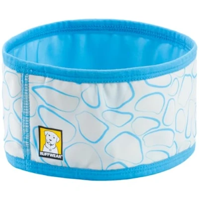 Image of RUFFWEAR Swamp Cooler Neck Gaiter for Dogs, SPF 50+ Washable Reversible Everyday Cooling Dogwear Accessory, Re Usable Instant Cool Down Device Hot Weather, Biolumin Blue (Large)