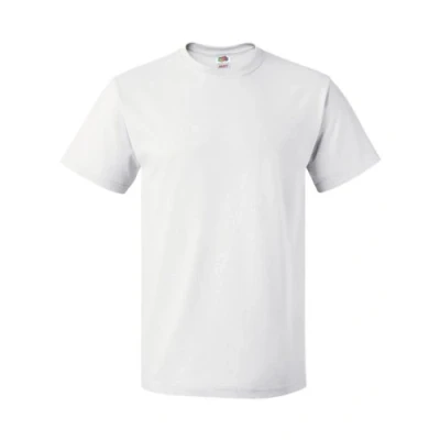 Image of Fruit of the Loom Men&#039;s Valueweight Short Sleeve T Shirt, White, Medium