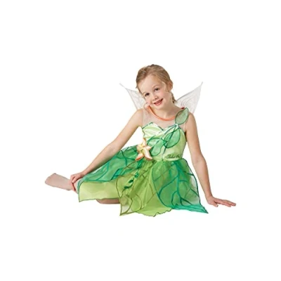 Image of Rubie&#039;s Official Tinkerbell Fairy Girls Disney Fancy Dress Fairies Costume Child Kids