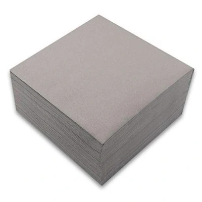 Image of MORIGAMI Napkin 40x40, Airlaid, 1/4 fold, 50 napkins, Button Grey (SER41007372)