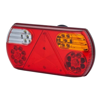 Image of HELLA VALUEFIT 2VP 357 016 021 Rearlight LED 12V mounting/Bolted Lens Colour: Multi coloured Plug: open cable ends right Quantity: 1