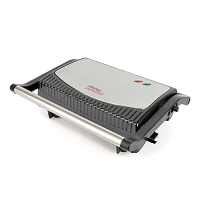 Image of KitchenPerfected Health Grill and Panini Press Black Steel E2701BK