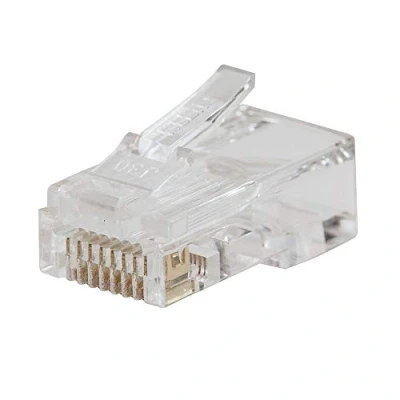 Image of KLEIN TOOLS VDV826 763 Pass Thru Modular Data Plug, RJ45 CAT6, Gold Plated, Through Connectors 200 Pack