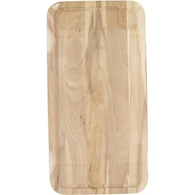 Image of Fackelmann 3181050 Chopping Board, Wood, brown, 45 x 25 1.6 cm