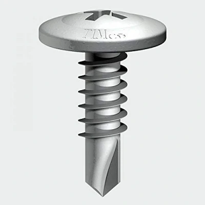Image of TIMco 22LPW PH2 Philips Low Wafer Head Self Drilling Screw 4.8 x 22 Silver Ruspert (Box of 200)