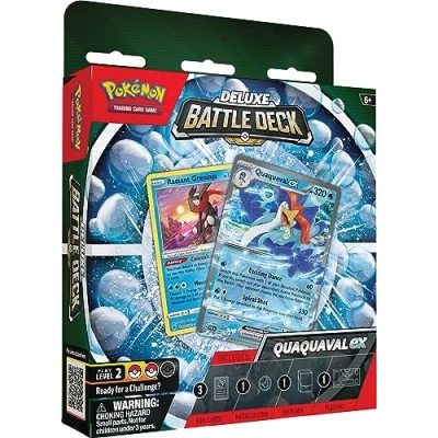 Image of Pokémon TCG: Quaquaval ex Deluxe Battle Deck (Ready to Play 60 Card &amp; Accessories)