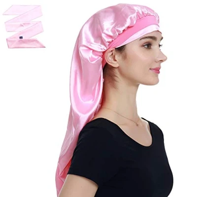 Image of Alnorm Satin Lined Bonnet for Natural Hair Curly Girl Sleep Cap