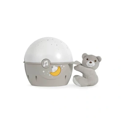 Image of Chicco Next2Stars Baby Night Light, Neutral Star Light Projector for Cots and Cribs, Sound Sensor, 3 Effects Music