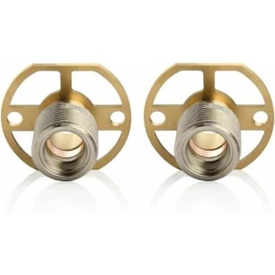 Image of Excel Home Easy Shower Mounting Systems Kit for Strong Valve Connections and Leak Free installations Pair of BSP Wall Bar Fixing Brackets Or Bath Mixer Tap