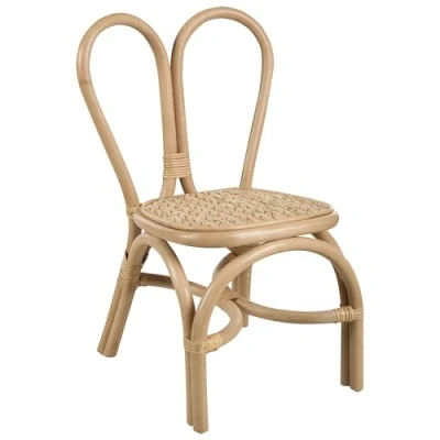 Image of Kids Chair Boho Indoor Rattan Seat Natural Desimi
